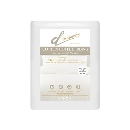 ปลอกผ้านวม DREAMERY CT SATEEN250TN 100X90 นิ้ว สีขาว_1