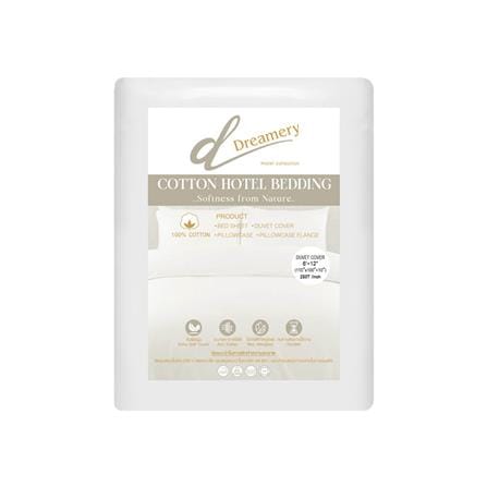 ปลอกผ้านวม DREAMERY CT SATEEN250TN 110X100 นิ้ว สีขาว_1