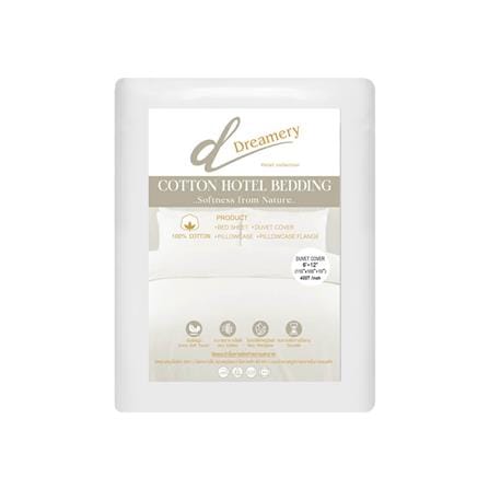 ปลอกผ้านวม DREAMERY CT SATEEN400TN 110X100 นิ้ว สีขาว_1