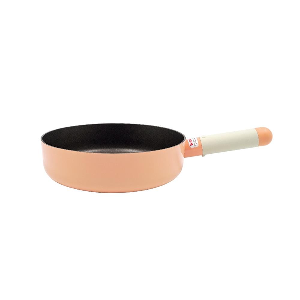 กระทะตื้น 22 ซม. LOCKNLOCK ROLLING POP IH สีส้ม