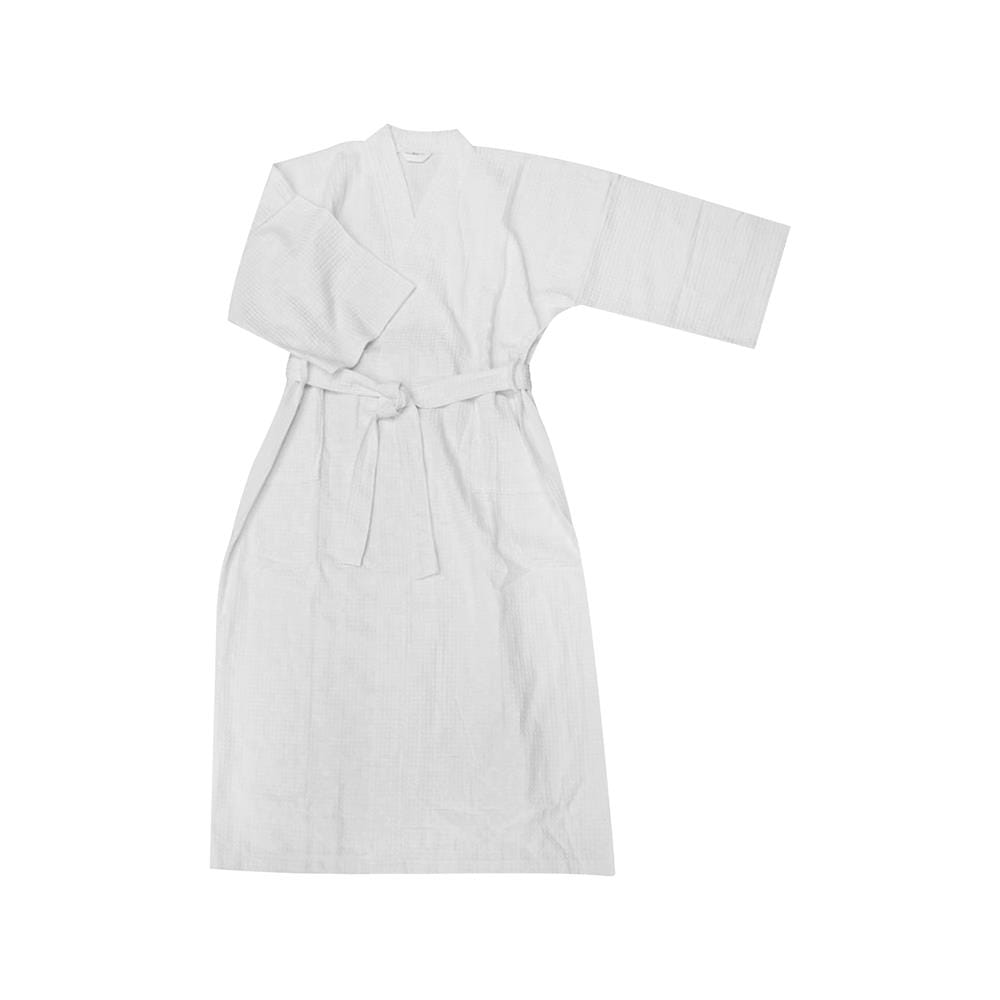 ชุดคลุมอาบน้ำ DREAMERY COTTON WAFFLE 250 GSM SIZE XL สีขาว