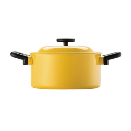 หม้อหู 22 ซม. LOCKNLOCK DECORE สีเหลือง_0