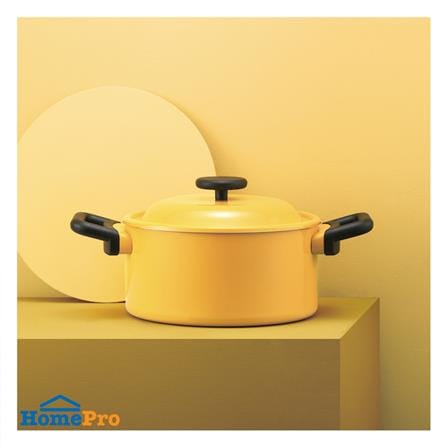 หม้อหู 22 ซม. LOCKNLOCK DECORE สีเหลือง_2