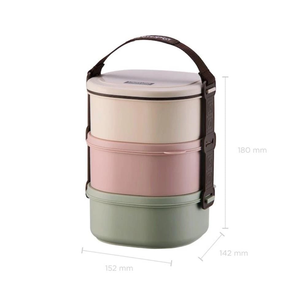 ปิ่นโต 3 ชั้น LOCKNLOCK HPL771 หลากสี