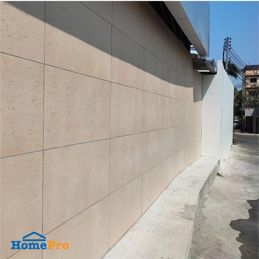 แผ่นดินเหนียว 60x120 ซม. PHOMI ทราเวอทีน 02 เบจ