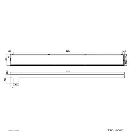 รางน้ำทิ้ง WS TSD-1000C 100 ซม._2