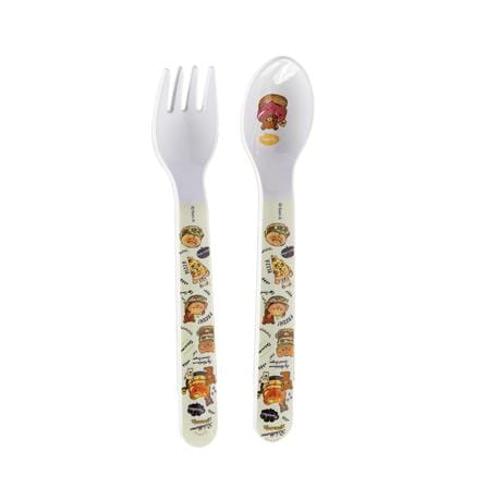 ชุดช้อนส้อมเมลามีนเล็ก SUPERWARE RILAKKUMA HAPPY FOOD_0