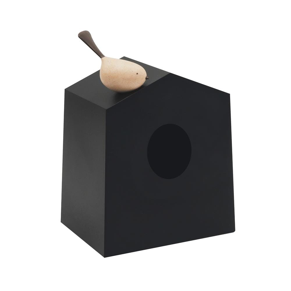 กล่องทิชชู่ป๊อปอัพ MINIMAL SCULPT BIRD สีดำ