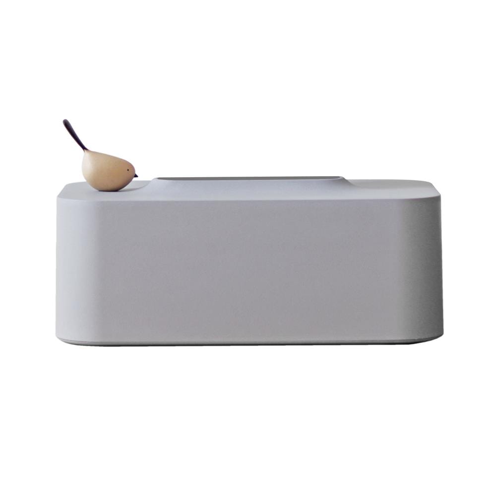 กล่องทิชชู่แผ่น MINIMAL SCULPT BIRD สีเทา
