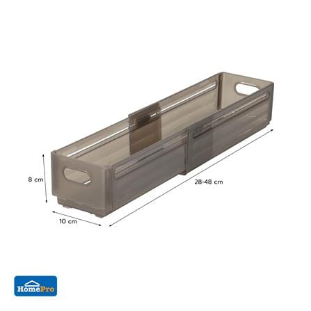 กล่องอเนกประสงค์ PLIM SLIDE SIZE S สีชาใส_7
