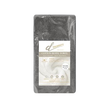 ผ้าขนหนู DREAMERY ขนคู่ GR 1.5LB 12X12 นิ้ว สีเทา (แพ็ก 5 ชิ้น)_2