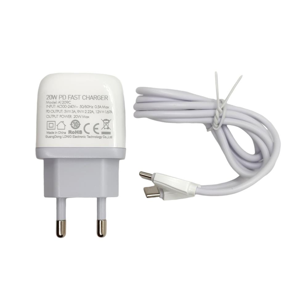 อะแดปเตอร์ TYPE-C LDNIO A1209C 20 วัตต์