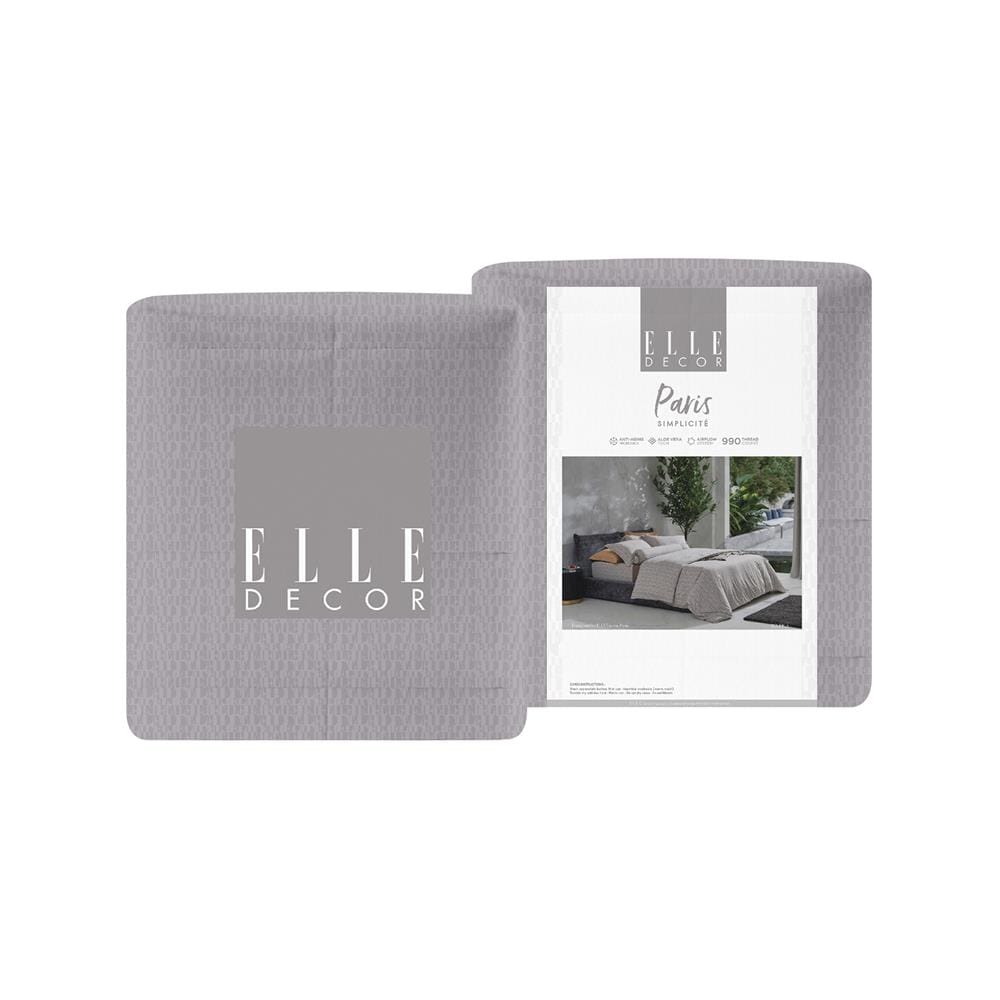 ชุดผ้าปูที่นอน 5 ฟุต 6 ชิ้น ELLE PARIS SIMPLICITE SOUFFLE(S24)