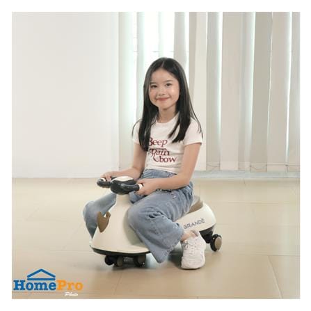 รถทรงตัว GRANDE ดุ๊กดิ๊กน้องแรด สีน้ำตาล_4