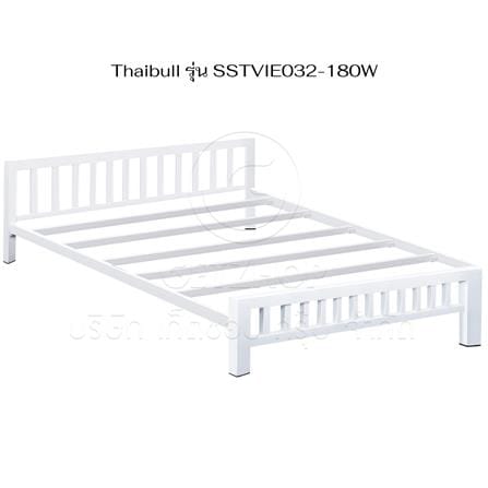 เตียงเหล็ก 6 ฟุต THAIBULL SSTVIE032-180W สีขาว_5