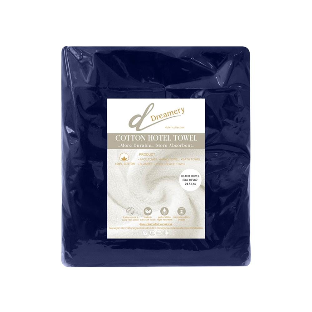 ผ้าขนหนู DREAMERY BEACH 40X60 นิ้ว สี NAVY