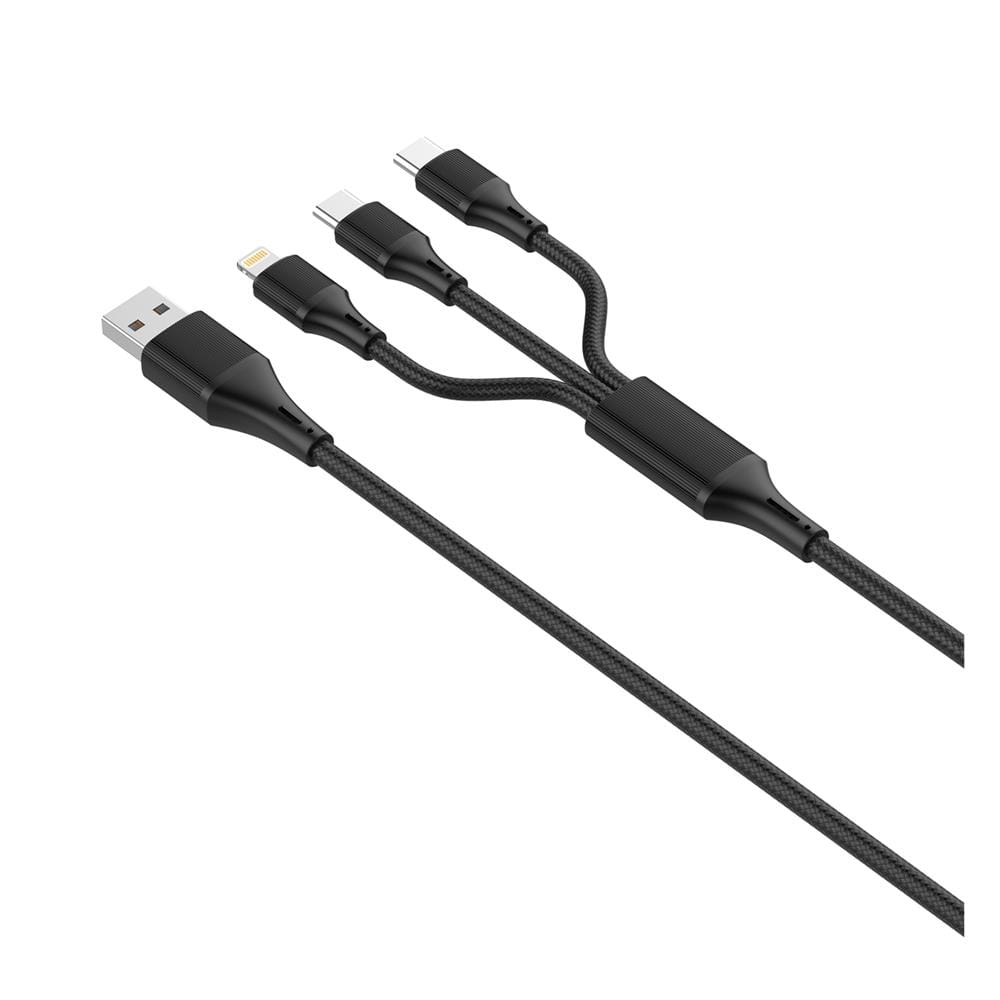 สายชาร์จ 3 IN 1 LDNIO LC97UC 1.2 เมตร