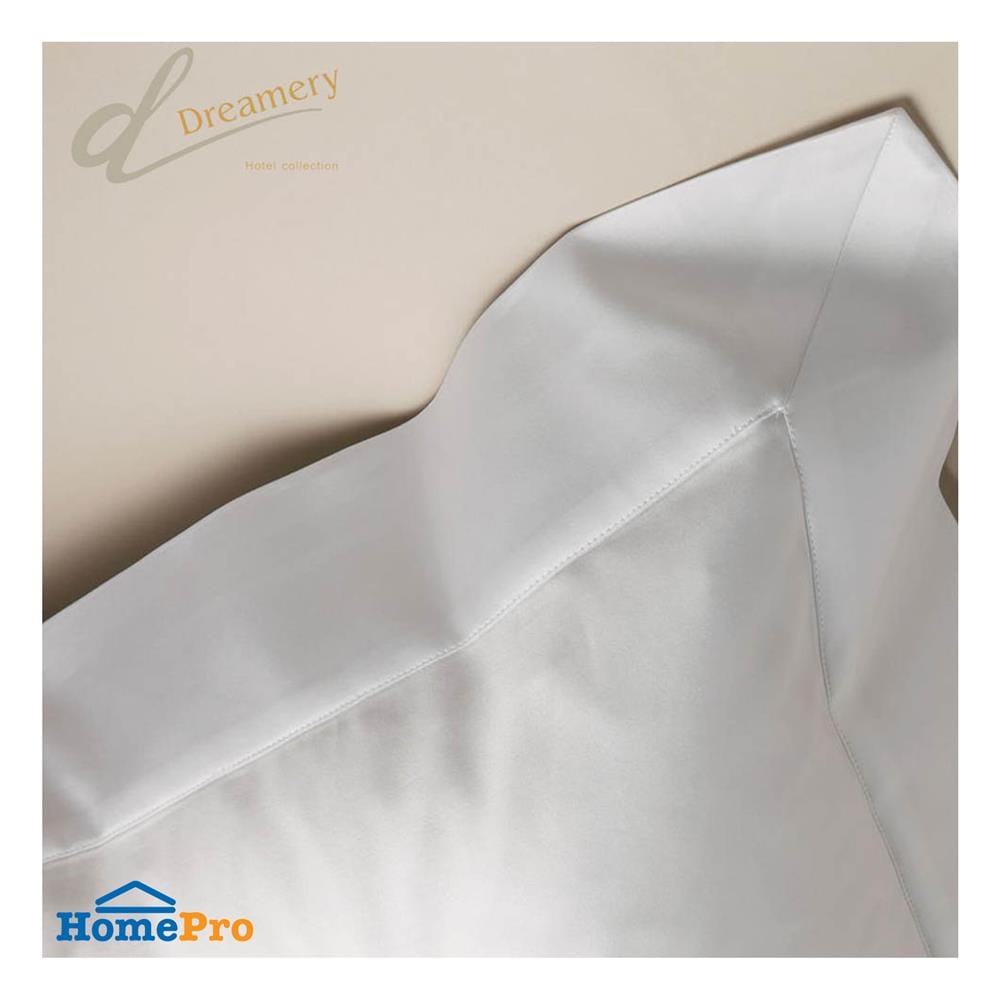 ปลอกหมอนหนุน DREAMERY CT250T SATEEN FLANGE 21X37 นิ้ว สีขาว แพ็ก 2 ชิ้น