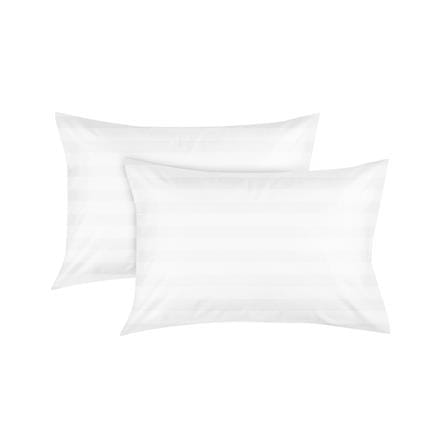 ปลอกหมอนหนุน DREAMERY CT250T STRIP 20X30 นิ้ว สีขาว (แพ็ก 2 ชิ้น)_0