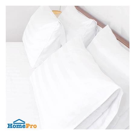 ปลอกหมอนหนุน DREAMERY CT250T STRIP 20X30 นิ้ว สีขาว (แพ็ก 2 ชิ้น)_2