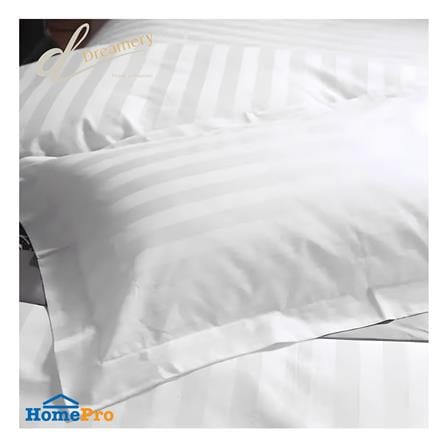 ปลอกหมอนหนุน DREAMERY CT250T STRIP FLANG 20X30 นิ้ว สีขาว (แพ็ก 2 ชิ้น)_4
