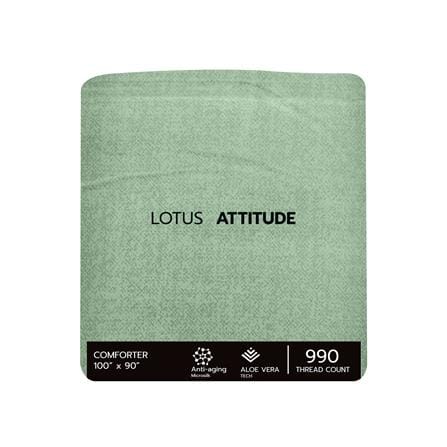 ชุดผ้าปูที่นอน 6 ฟุต 6 ชิ้น LOTUS ATTITUDE ELEMENTS JADE_5