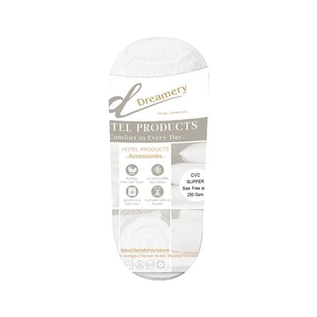 รองเท้าสลิปเปอร์ DREAMERY CVC 250GSM FREE SIZE สีขาว_2