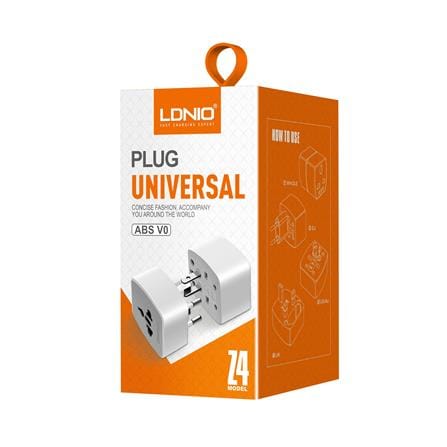 หัวแปลงปลั๊กไฟ LDNIO Z4 UNIVERSAL PLUG 6A_6