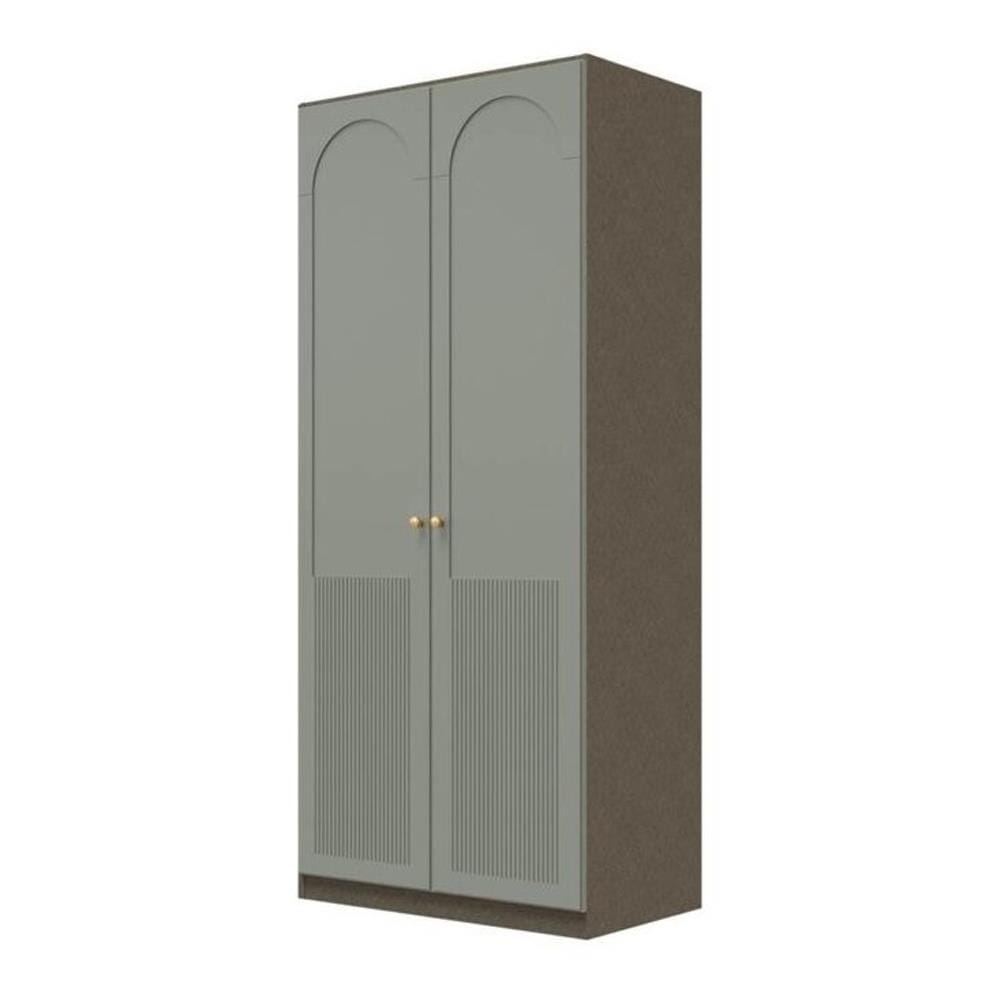ตู้เสื้อผ้า 2 บานเปิด SB BUILT IN WARDROBE PLUS 59061543 100 ซม. สี PEWTER GREY