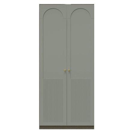 ตู้เสื้อผ้า 2 บานเปิด SB BUILT IN WARDROBE PLUS 59061543 100 ซม. สี PEWTER GREY_0