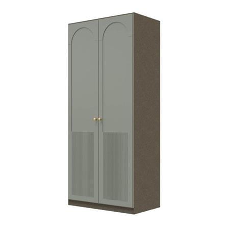 ตู้เสื้อผ้า 2 บานเปิด SB BUILT IN WARDROBE PLUS 59061543 100 ซม. สี PEWTER GREY_1