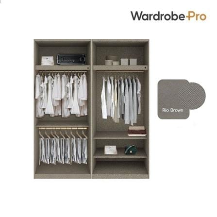 ตู้เสื้อผ้า 4 บานเปิด SB BUILT IN WARDROBE PLUS 59061153 200 ซม. สี PASTELA CREAM_2