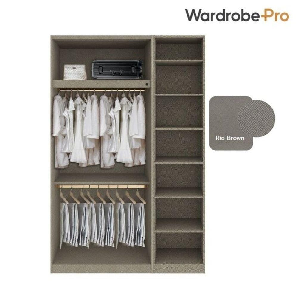 ตู้เสื้อผ้า 3 บานเปิด SB BUILT IN WARDROBE PLUS 59061781 150 ซม. สีไม้อ่อน/RIO BROWN