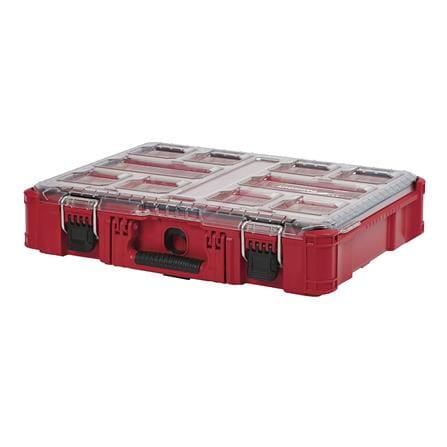 กล่องเครื่องมือ 10 ช่อง MILWAUKEE PACKOUT COMPACT ORGANIZER สีดำ-แดง_0