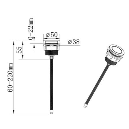 ปุ่มกดโถสุขภัณฑ์ COTTO F931004_1
