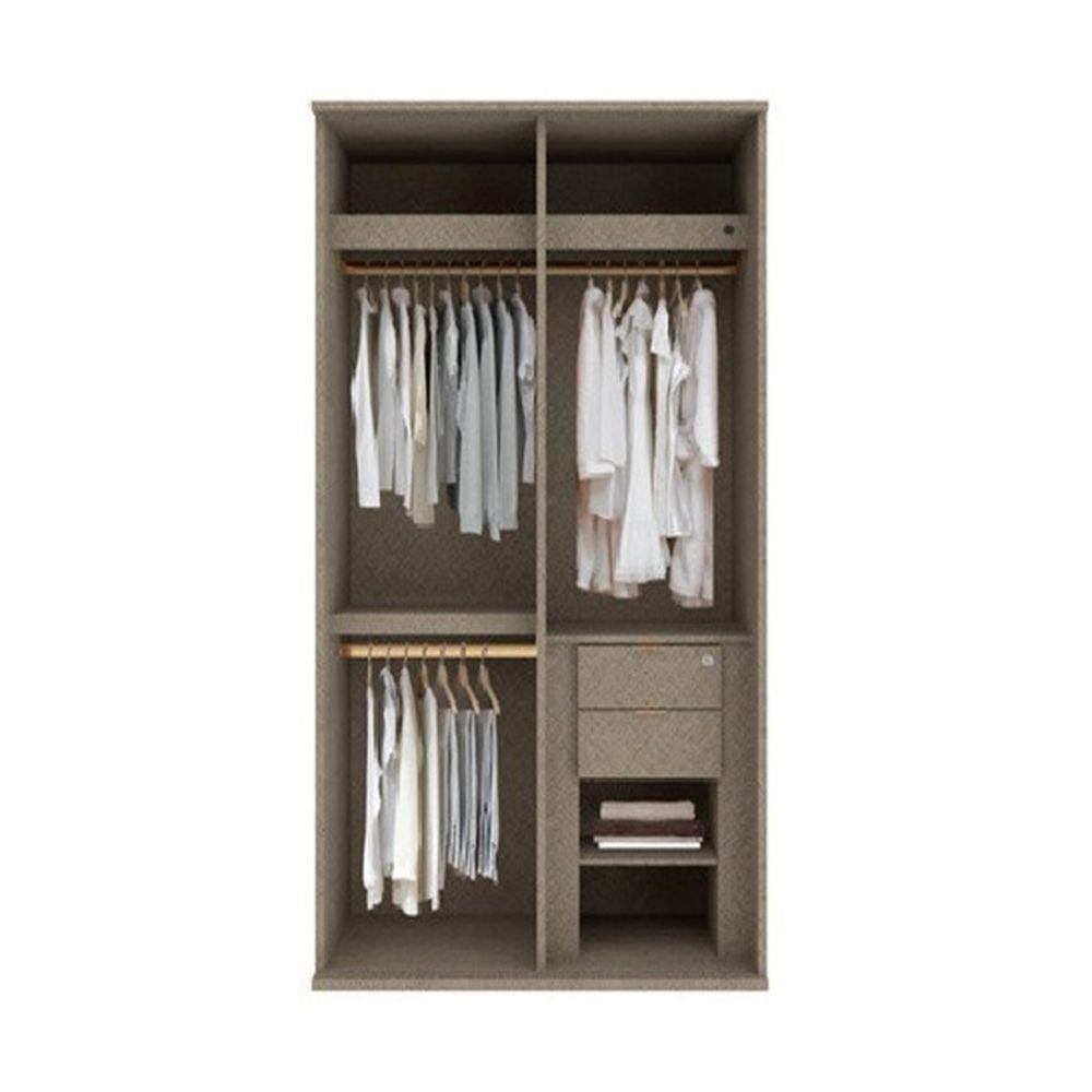 ตู้เสื้อผ้าบานเลื่อน SB BUILT IN WARDROBE PRIME 59060957 120 ซม. สี RIO BROWN