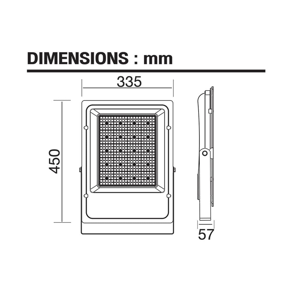 สปอตไลท์ภายนอก LED BEC SIGMA 400 วัตต์ DAYLIGHT