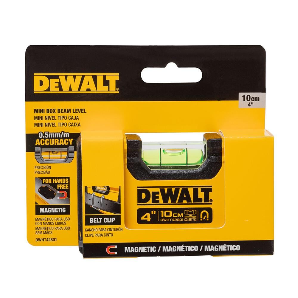ระดับน้ำ แบบมีแม่เหล็ก DEWALT DWHT42801 BOX BEAM 4 นิ้ว