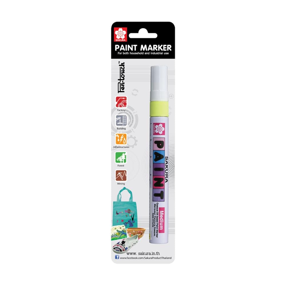 ปากกาเพ้นท์ SAKURA PEN-TOUCH 2 มม. สีเหลือง