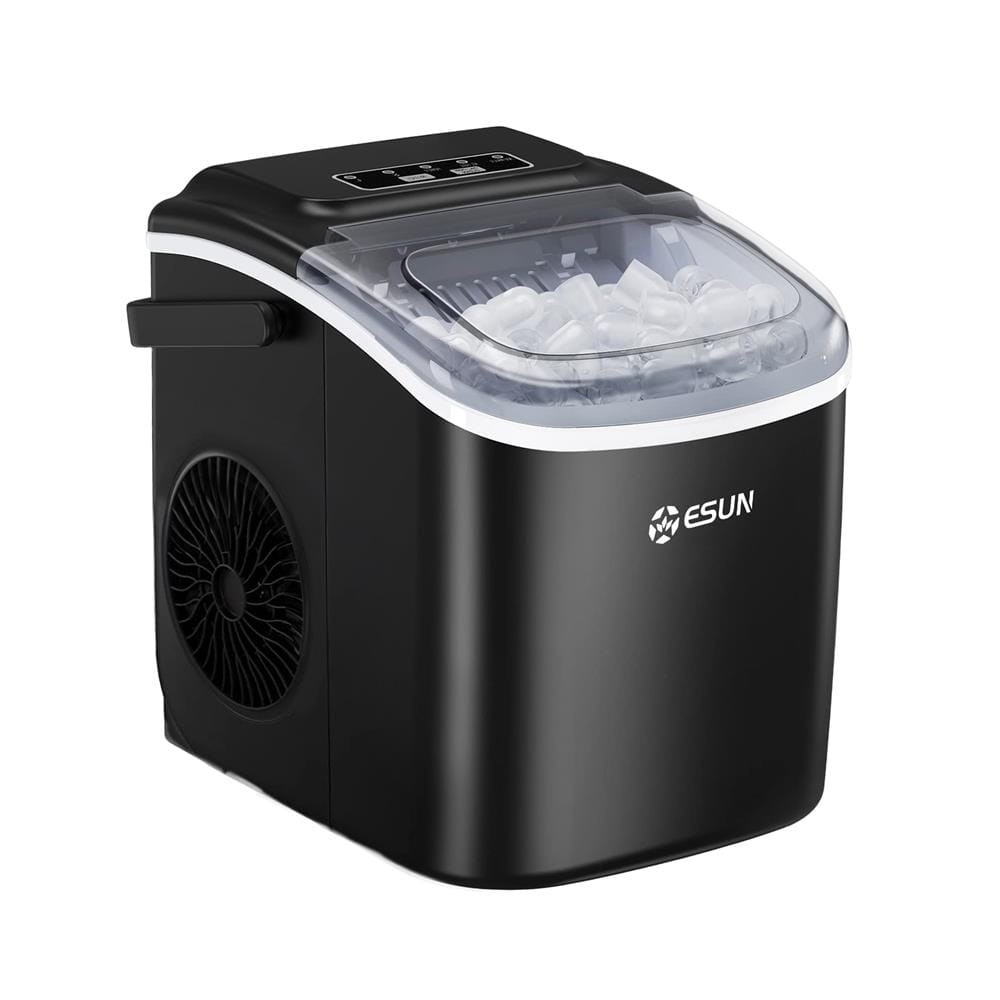 เครื่องทำน้ำแข็งอัตโนมัติ ESUN EIM-17B 1.2 ลิตร สีดำ