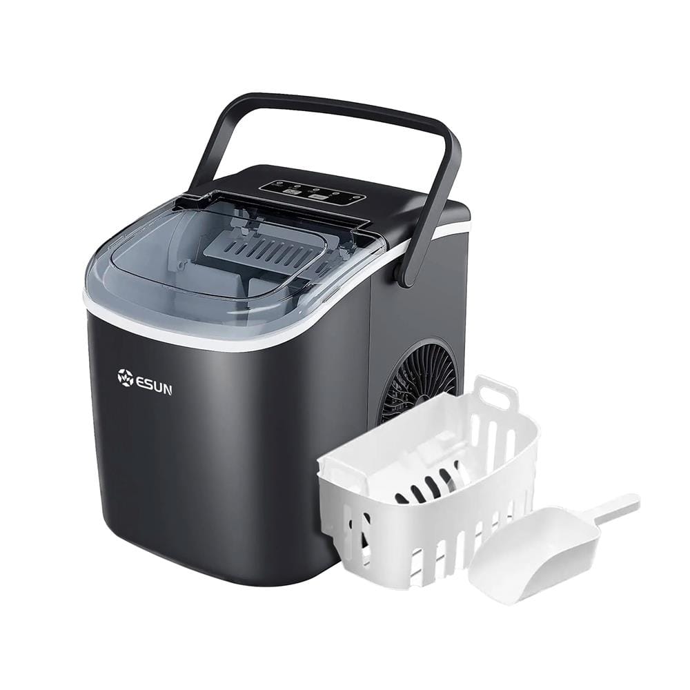 เครื่องทำน้ำแข็งอัตโนมัติ ESUN EIM-17B 1.2 ลิตร สีดำ