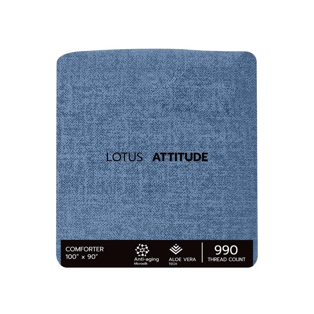 ชุดผ้าปูที่นอน 6 ฟุต 6 ชิ้น LOTUS ATTITUDE ELEMENTS สี BLUE MOON