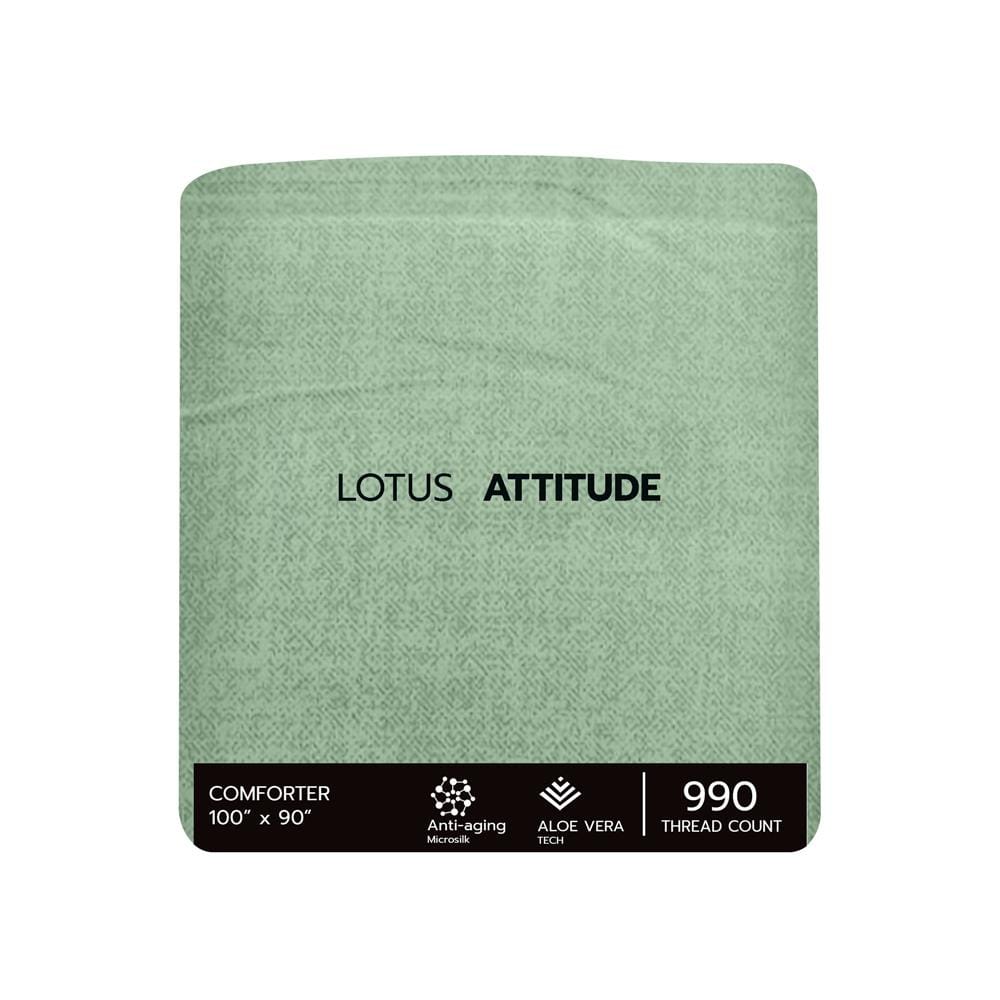 ชุดผ้าปูที่นอน 5 ฟุต 6 ชิ้น LOTUS ATTITUDE ELEMENTS สี JADE