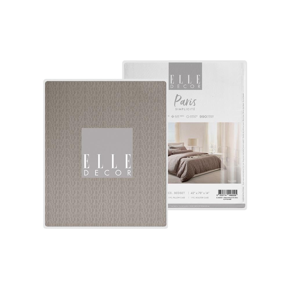ชุดผ้าปูที่นอน 3.5 ฟุต 3 ชิ้น ELLE PARIS SIMPLICITE PALMIER(S24)