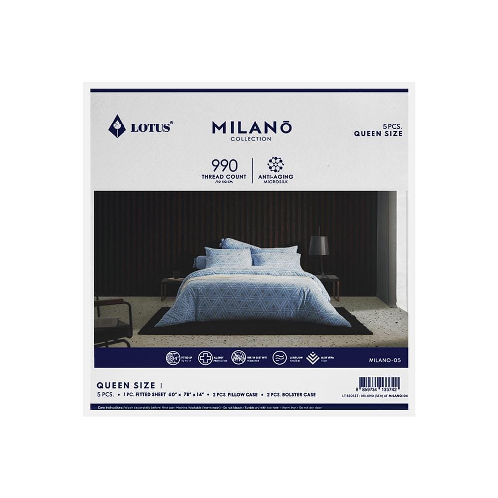 ชุดผ้าปูที่นอน 5 ฟุต 5 ชิ้น LOTUS MILANO 05(S24)