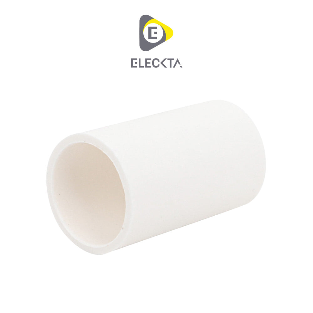 ข้อต่อตรง ELECKTA 20 มม. สีขาว (แพ็ก 10 ชิ้น)