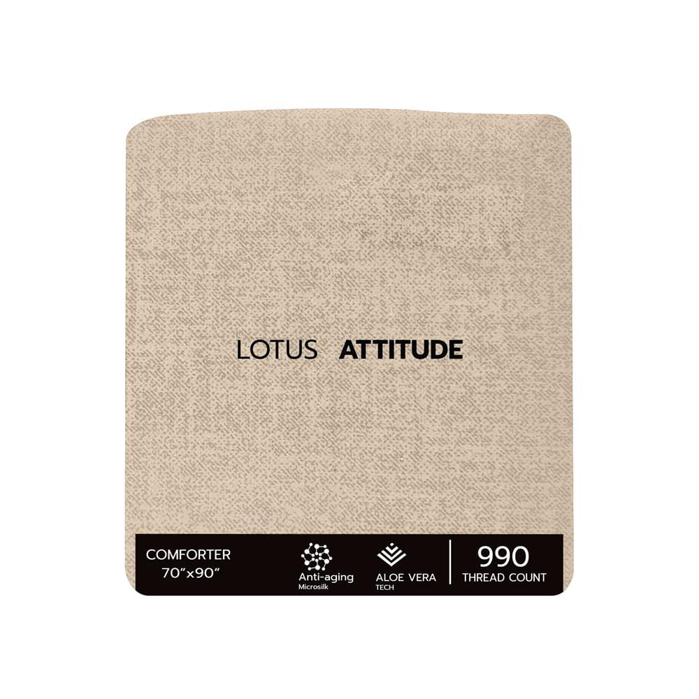 ชุดผ้าปูที่นอน 3.5 ฟุต 4 ชิ้น LOTUS ATTITUDE ELEMENTS สี MALT