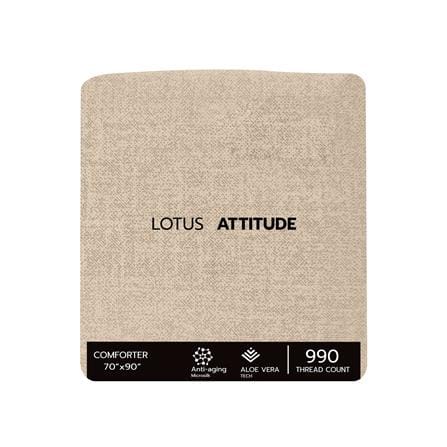 ชุดผ้าปูที่นอน 3.5 ฟุต 4 ชิ้น LOTUS ATTITUDE ELEMENTS สี MALT_5