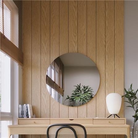 กระจกสำหรับตกแต่ง SB FURNITURE HAGI 19218228 80 ซม. สี MONACO OAK_1