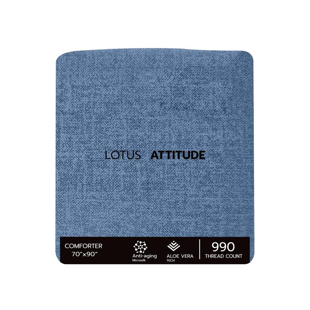 ชุดผ้าปูที่นอน 3.5 ฟุต 4 ชิ้น LOTUS ATTITUDE ELEMENTS สี BLUE MOON